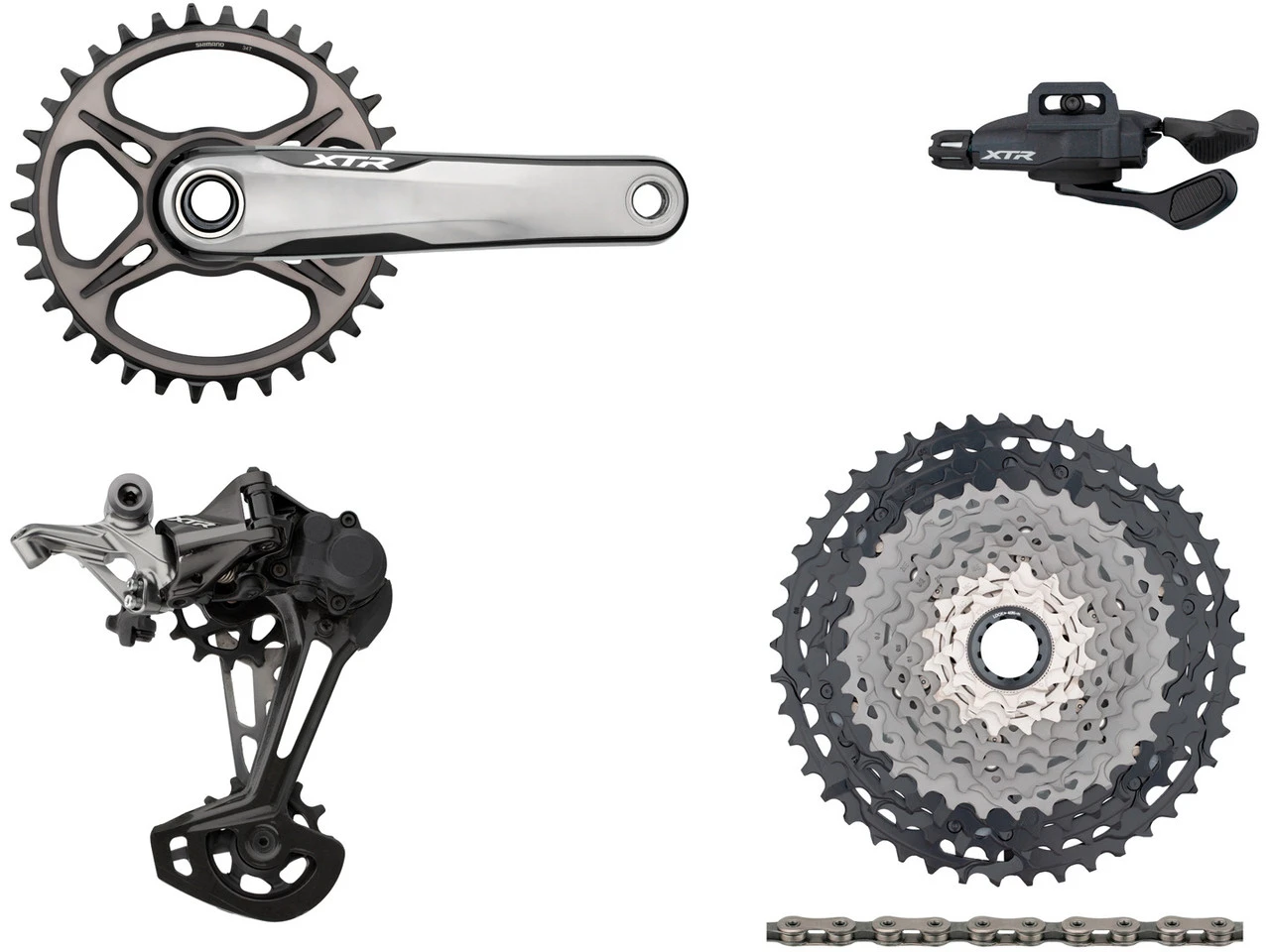 Shimano XTR M9100 XC Gruppe 1x12 34 3 Shimano XTR M9100 XC Gruppe 1x12 34
