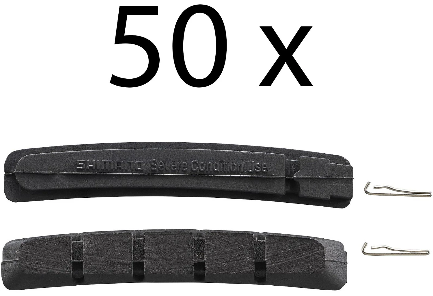 Shimano M70R2 Bremsbeläge Für Cartridge Bremsschuhe (50 Paar) 3 Shimano M70R2 Bremsbeläge Für Cartridge Bremsschuhe (50 Paar)