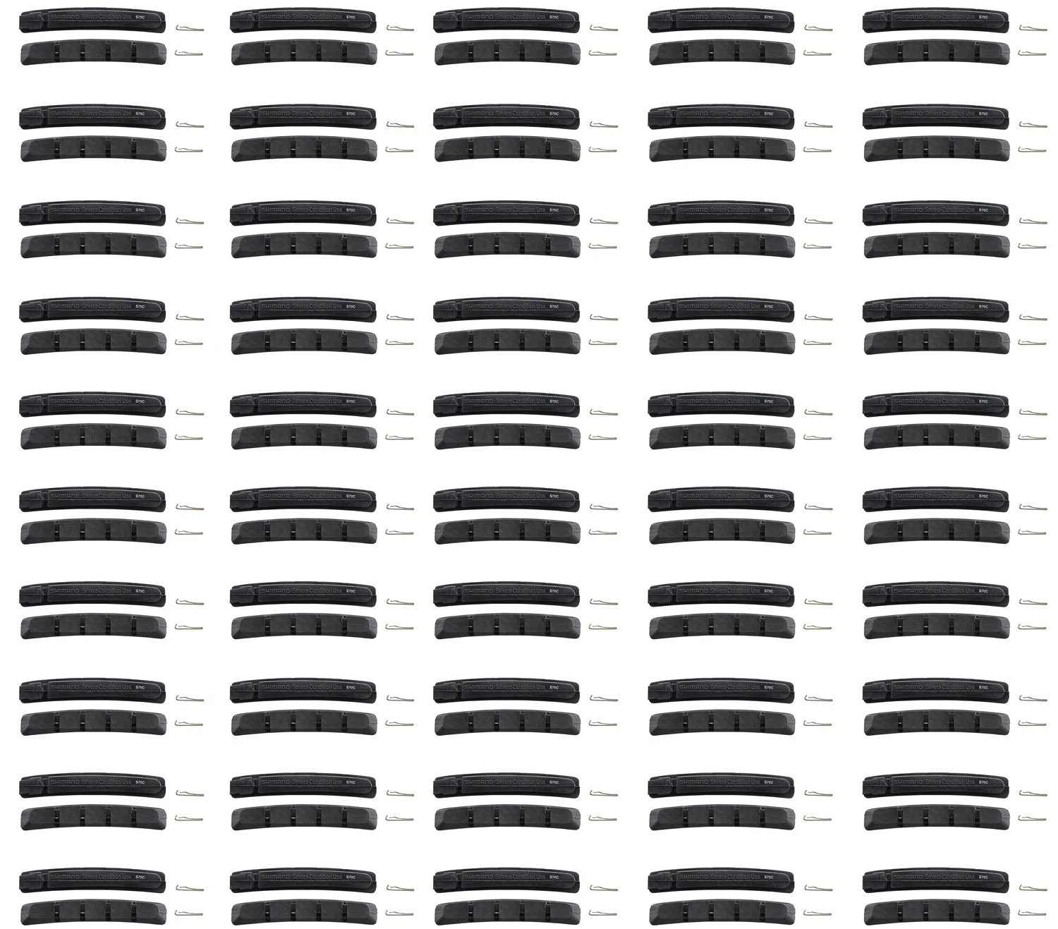 Shimano S70C Bremsbeläge Für Cartridge Bremsschuhe (50er Werkstattverpackung) 4 Shimano S70C Bremsbeläge Für Cartridge Bremsschuhe (50er Werkstattverpackung) – Bild 2