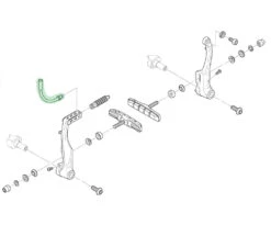 Shimano Zugführungsrohr SM-VBRK Für V-Brake -Shimano Shimano Zugfuhrungsrohr SM VBRK